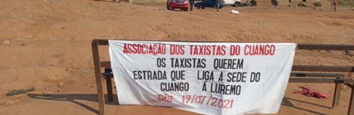 Taxistas em Greve contra Isolamento Viário de Cafunfo
