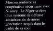 La livraison par la Russie au Niger des systèmes de défenses antiaérienne :