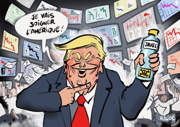 Donald Trump provoque la chute des places financières - Mondafrique