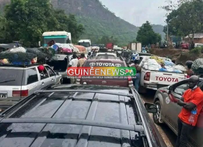 Retour de la Tabaski :  l’axe Kouria-Coyah totalement paralysé par un embouteillage monstre