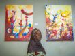 Exposition d’art plastique “Traces Vives” à Bobo Dioulasso : Fati Seyni du Niger a présenté une création ancrée dans l’histoire et l’actualité
