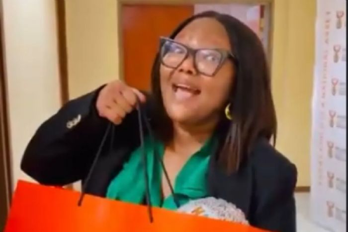 ‘You deserve it all’: Minister Gwarube spoils assistant with birthday goodies!