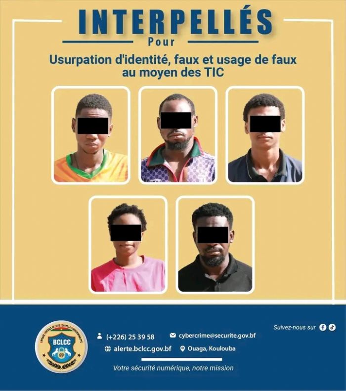 Lutte contre la cybercriminalité : cinq (05) individus interpellés par la BCLCC pour usurpation d’identité, faux et usage de faux