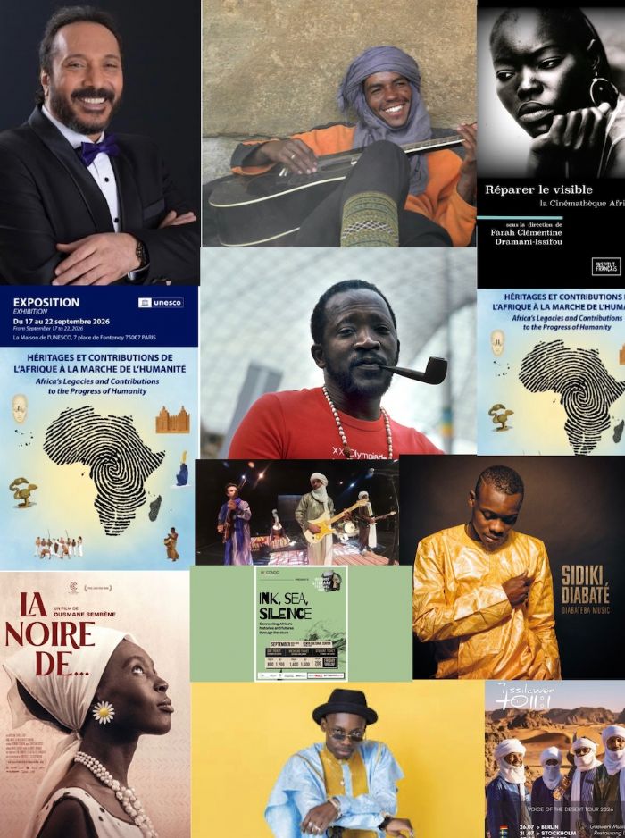 Notre semaine culturelle: Ali El Haggar, Sidiki Diabaté,Tissilawen,Ousmane Sembène,Farah Clémentine Dramani-Issifou…