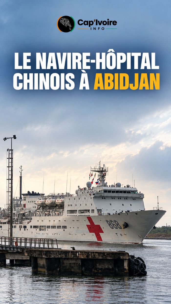 Navire-hôpital chinois à Abidjan : des soins gratuits sous pavillon militaire