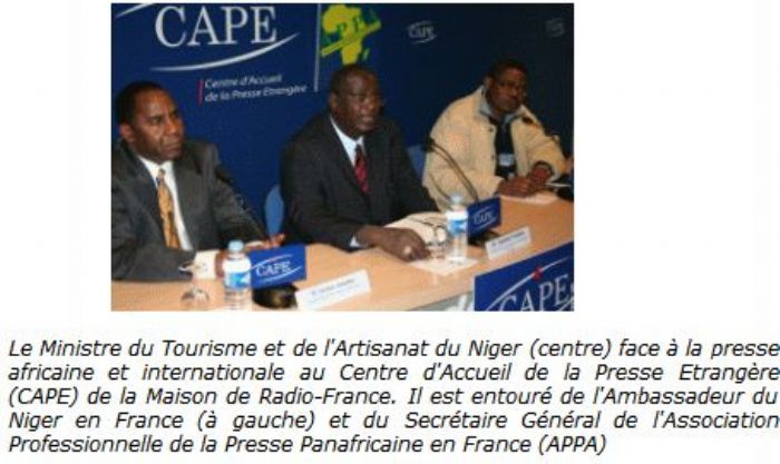  Salons Internationaux du Tourisme 2007 : Le Niger à l'ITB de Berlin (Allemagne), au MAHANA de Lyon et au SMT de Paris (France)