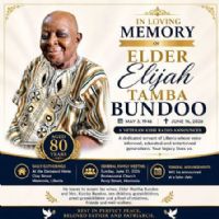 Veteran Journalist Elijah Tamba Bundoo To Be Laid To Rest Today