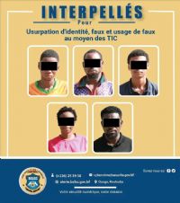 Lutte contre la cybercriminalité : cinq (05) individus interpellés par la BCLCC pour usurpation d’identité, faux et usage de faux