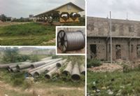 Togo / Agoè-Fidokpui: Poteaux et câbles électriques abandonnés au milieu d’un marché inauguré aujourd’hui