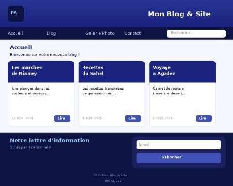 Aperçu du modèle Indigo