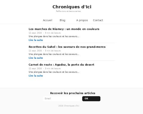 Aperçu du modèle Zénith